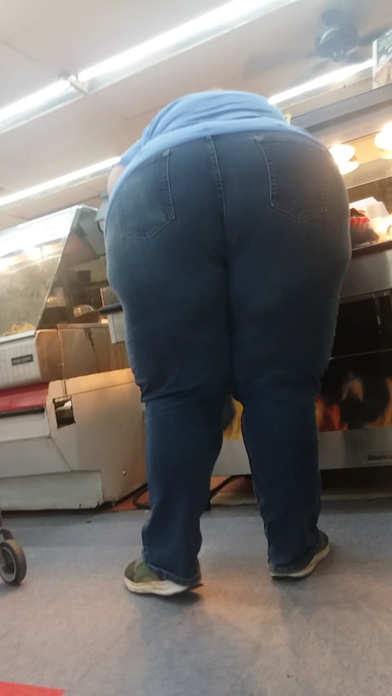 Fat white booty blue jeans #80678283