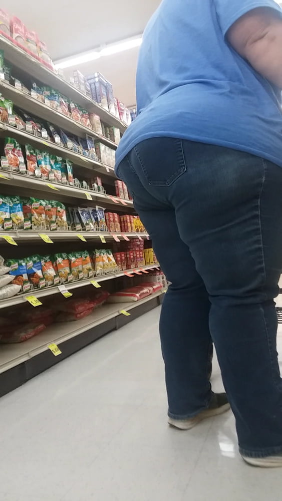 Fat white booty blue jeans #80678302