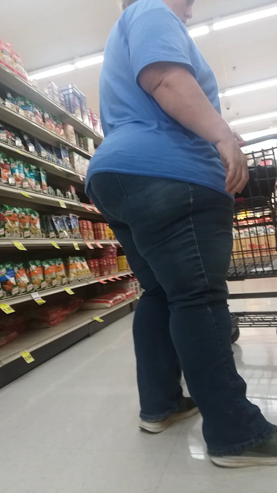 Fat white booty blue jeans #80678305