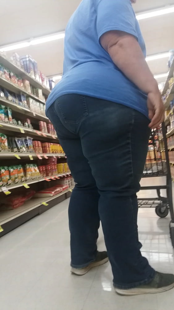 Fat white booty blue jeans #80678308