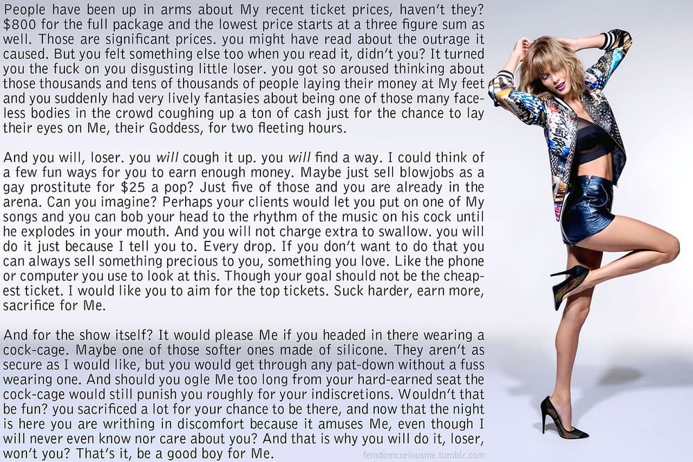 Taylor swift femdom captions
 #98594266