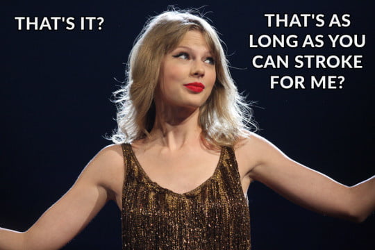 Taylor swift femdom captions
 #98594318