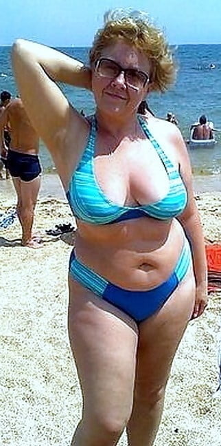 sexy granny in bikini 1 #88733069