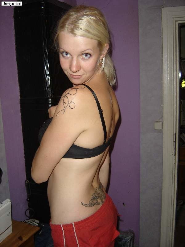 Estonian woman posing topless #80343645