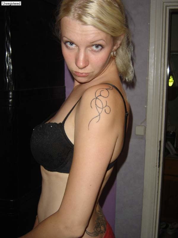Estonian woman posing topless #80343647