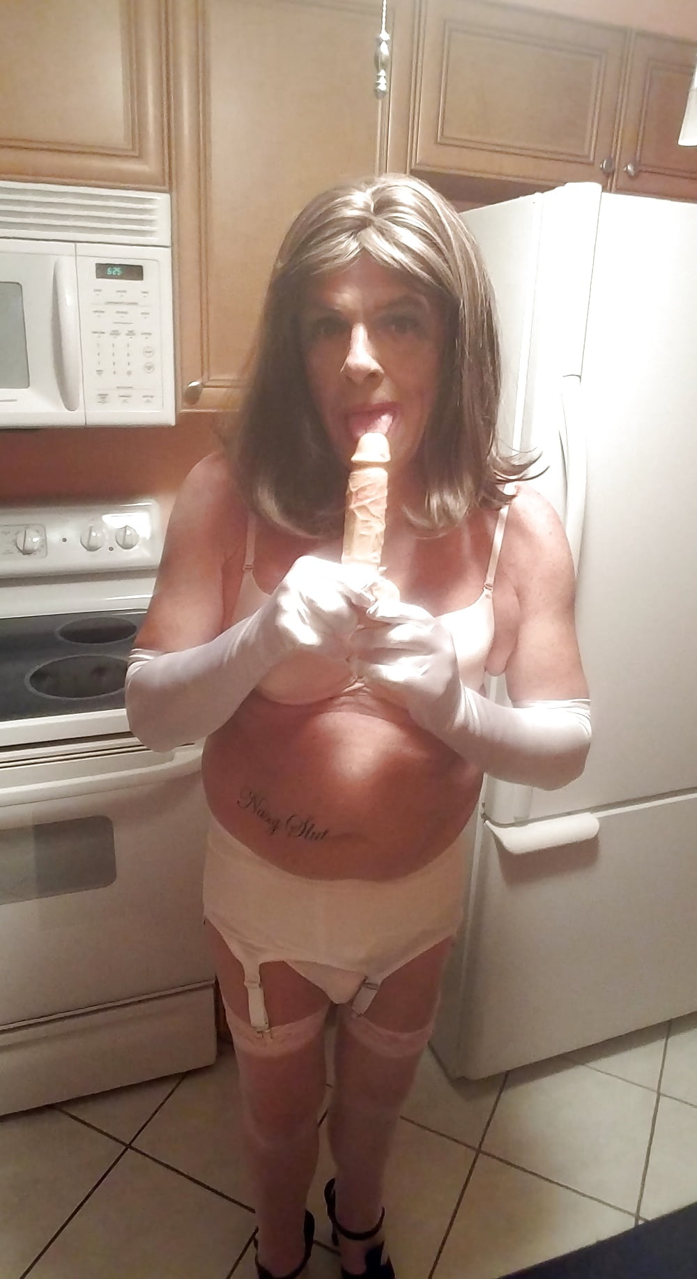 Roberta  shows off Her in white bra &amp; panties #106932500