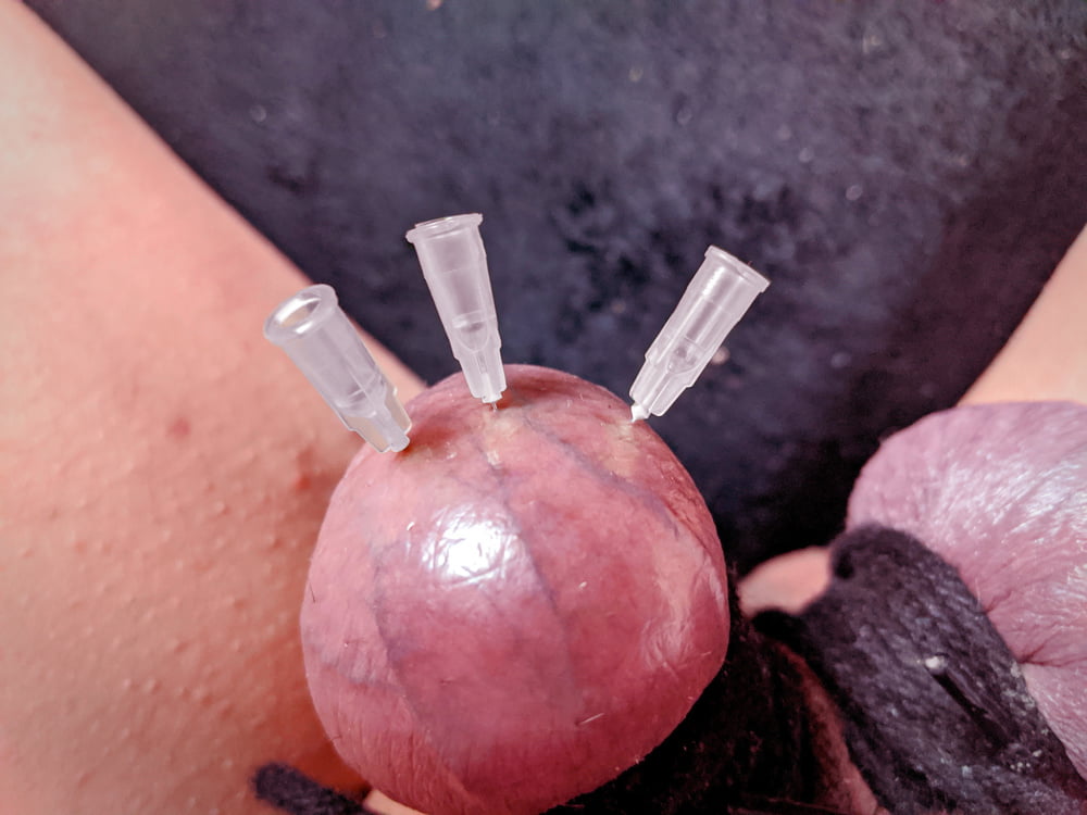 Testicle Skewering Needles in Balls CBT Session #107120526