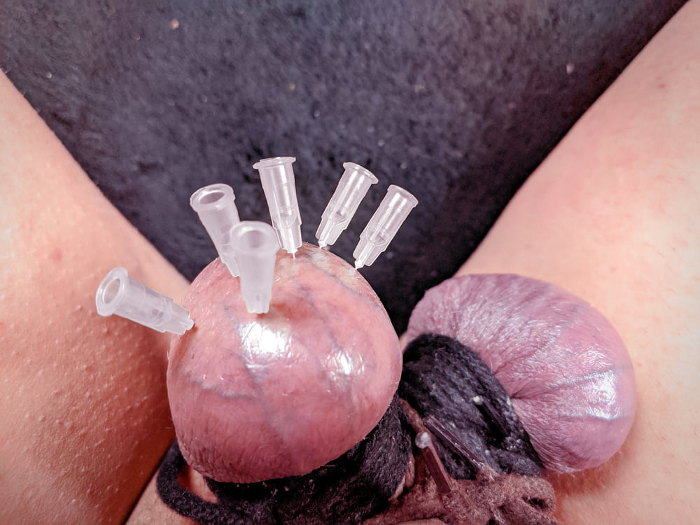 Testicle Skewering Needles in Balls CBT Session #107120531