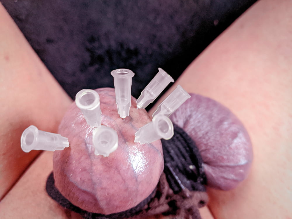 Testicle Skewering Needles in Balls CBT Session #107120536