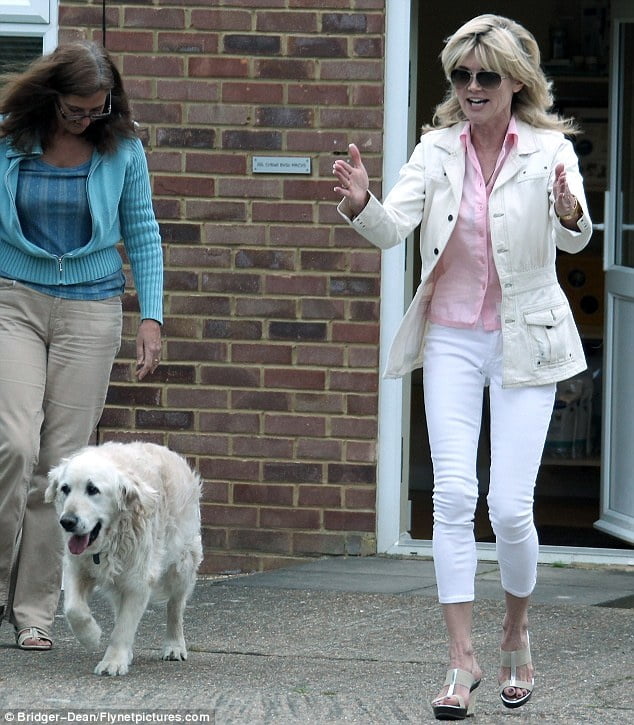 Anthea turner, britische Berühmtheit, weiße enge Hose nn
 #104483173