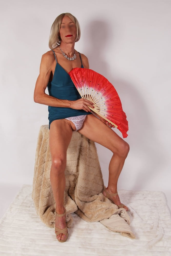 Alessia models turquoise bodycon micro-dress in fun shoot #107078762