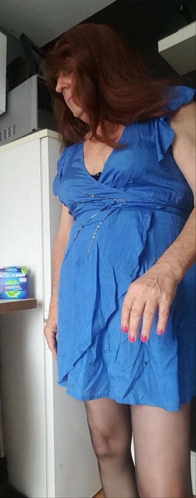 My blue satin dress #107099050
