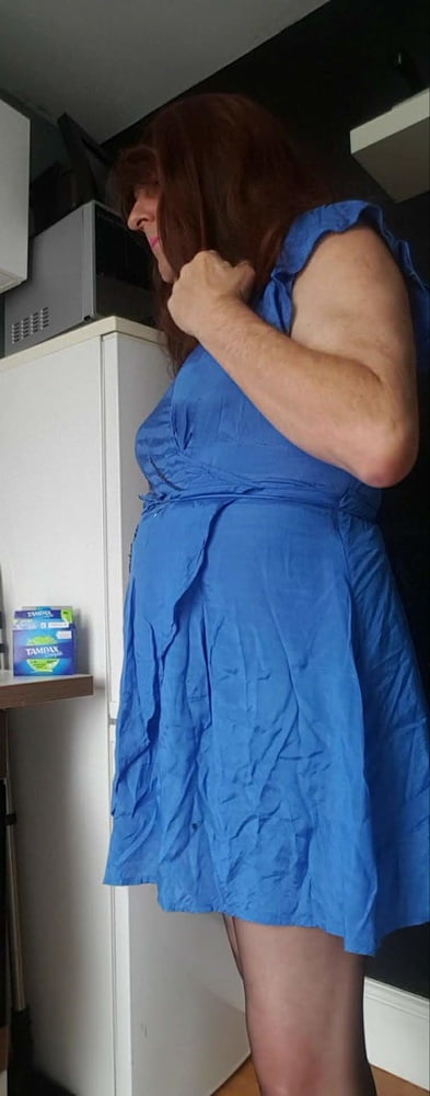 My blue satin dress #107099051