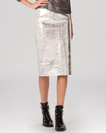 Metallic Coloured Leather Skirts 2 - by Redbull18 #100692890
