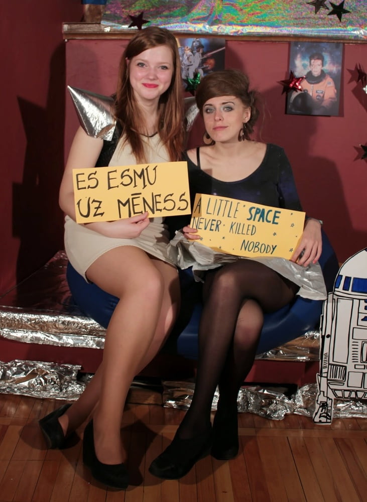 Nerdy Girls Party in Pantyhose Part 1 #98618110