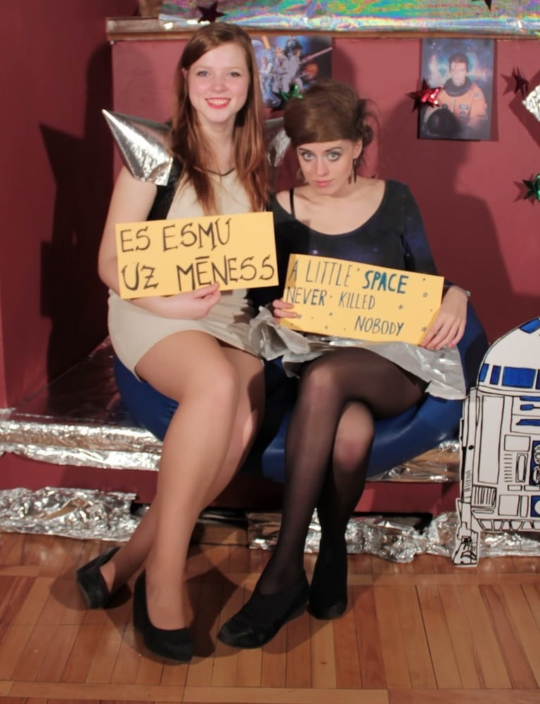 Nerdy Girls Party in Pantyhose Part 1 #98618112