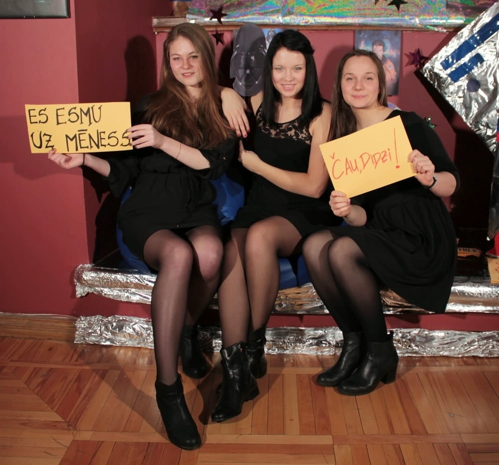 Nerdy Girls Party in Pantyhose Part 1 #98618134