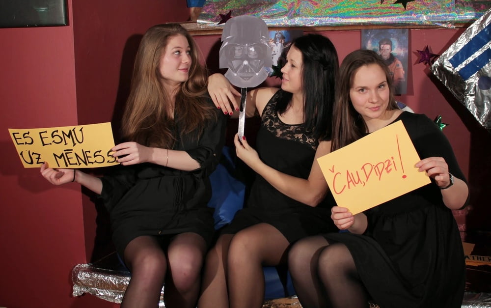 Nerdy Girls Party in Pantyhose Part 1 #98618136