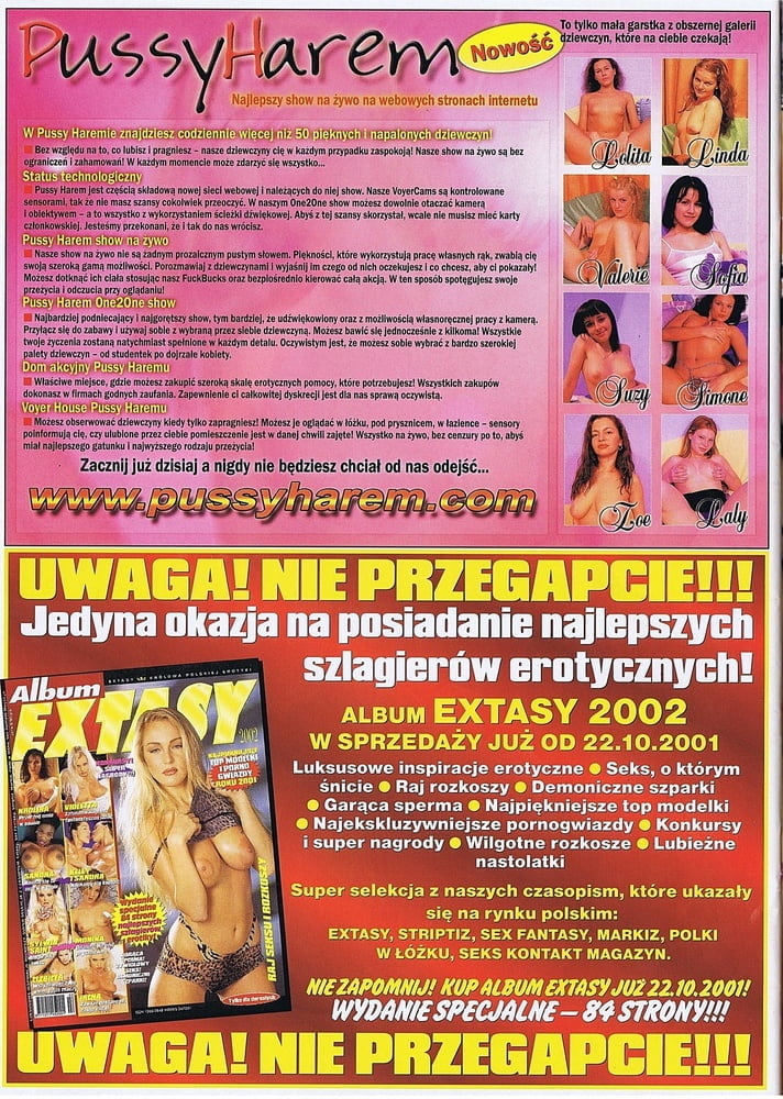 Polnische Vintage Porno Magazin extasy 10-2001
 #104529113