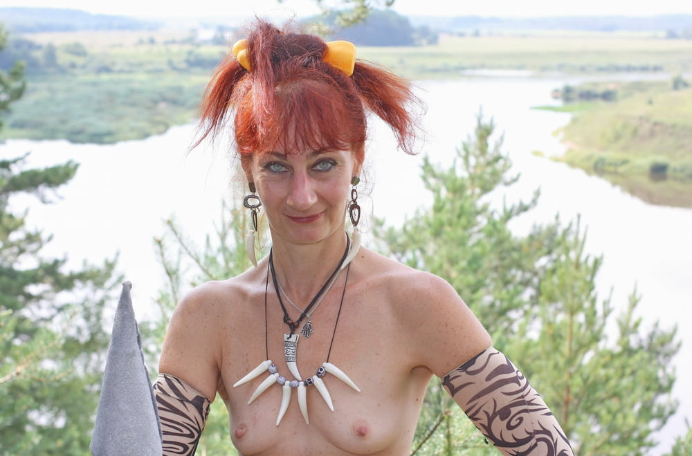 Savage Girl with Spear 3 #101958862