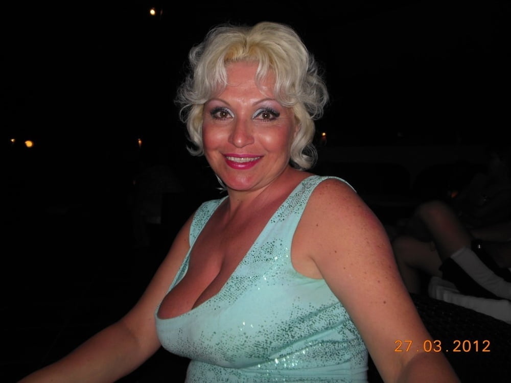 Hot Non-nude Platinum blonde Russian granny #81866147