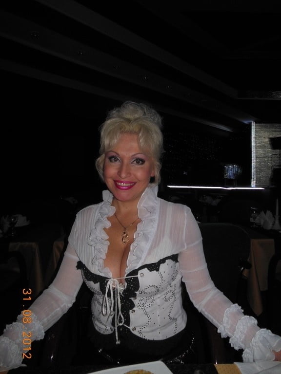 Hot Non-nude Platinum blonde Russian granny #81866162