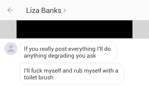 Liza banks veut être dégradée par vous tous
 #103871558