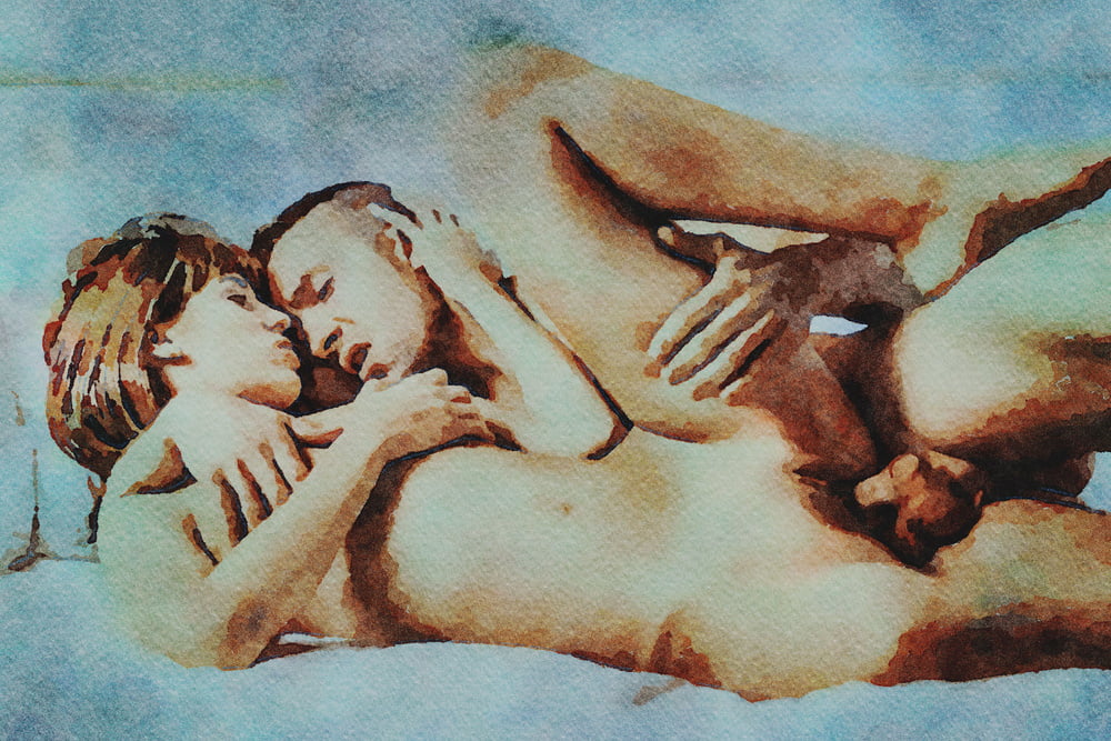 Erotic Digital Watercolor 58 #100287645