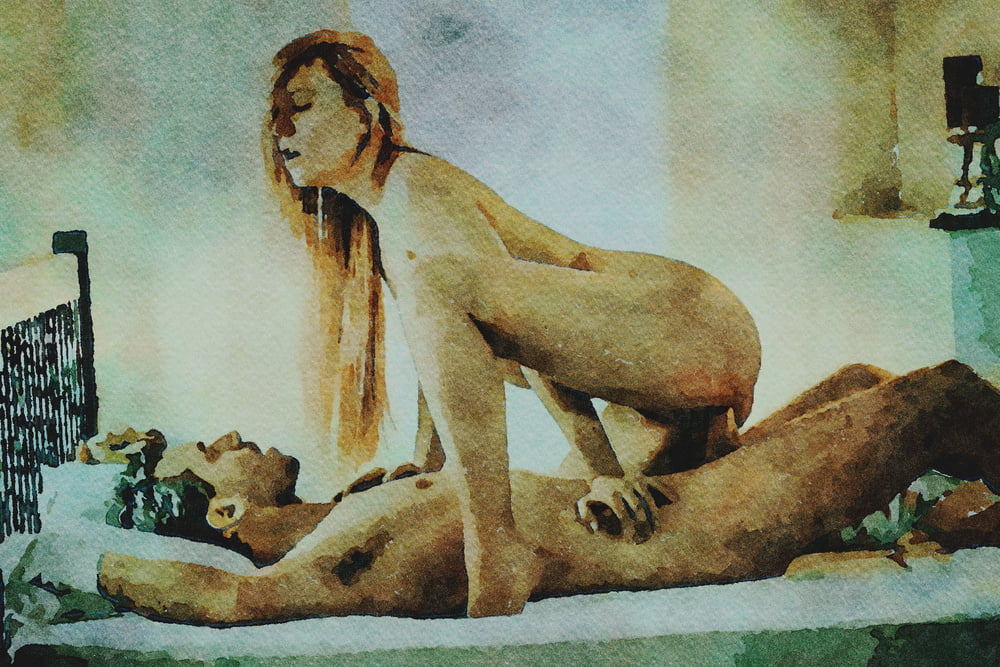 Erotic Digital Watercolor 58 #100287763