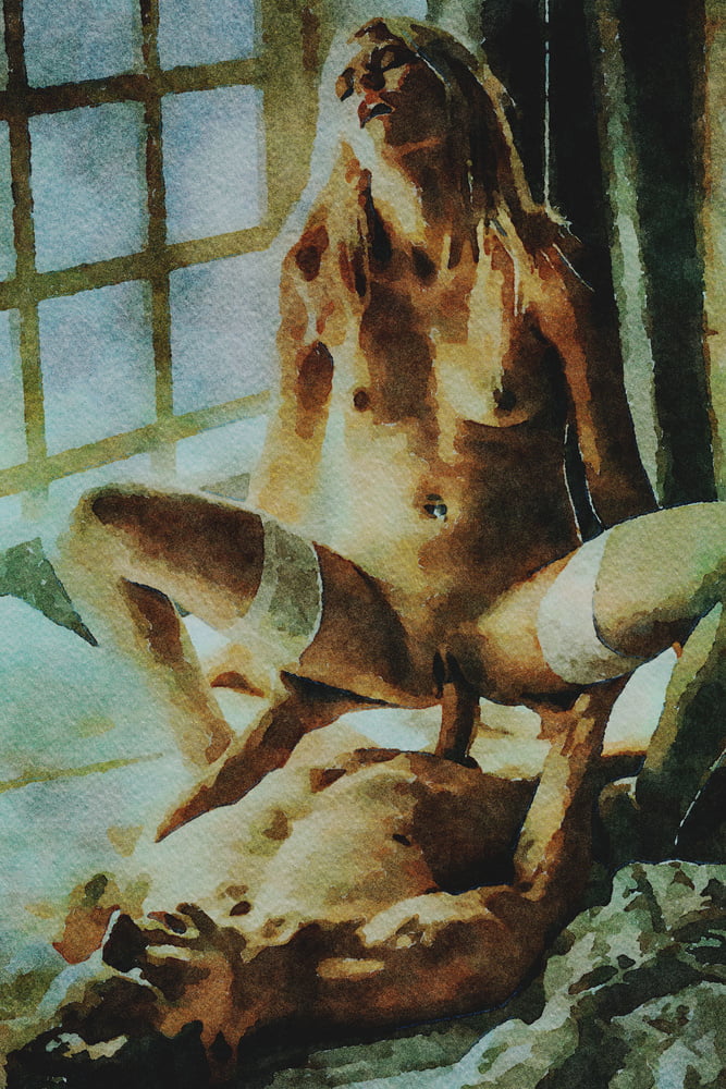 Erotic Digital Watercolor 58 #100287766