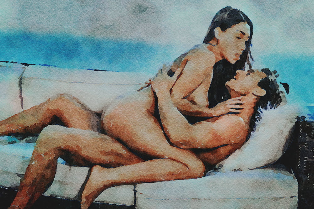 Erotic Digital Watercolor 58 #100287768