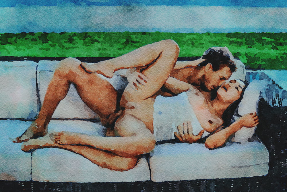 Erotic Digital Watercolor 58 #100287771