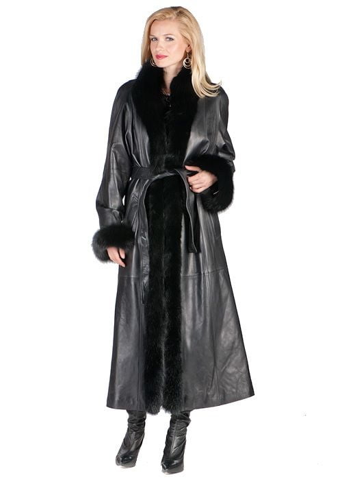 Black Leather Coat 5 - by Redbull18 #102701105