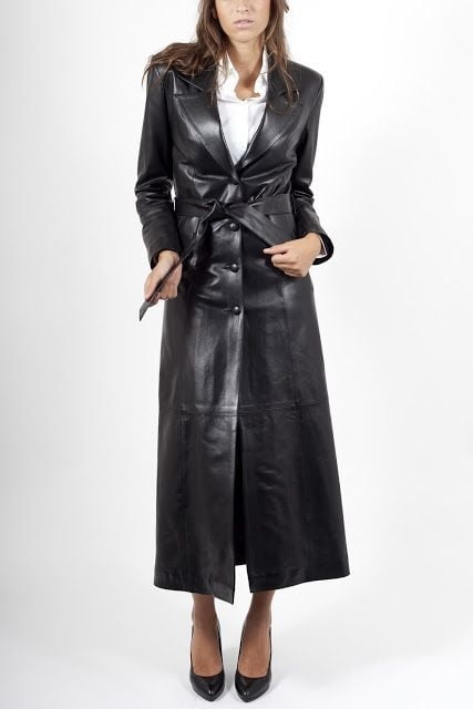 Black Leather Coat 5 - by Redbull18 #102701145