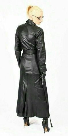 Black Leather Coat 5 - by Redbull18 #102701248