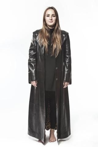 Black Leather Coat 5 - by Redbull18 #102701338