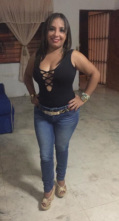 Sexy latina milf in jeans #81936844