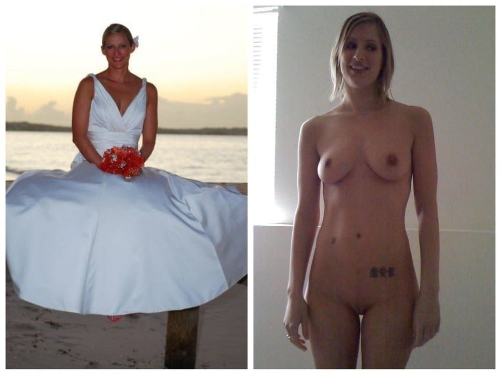 Hot amateur brides exposed dressed undressed on off #81347237