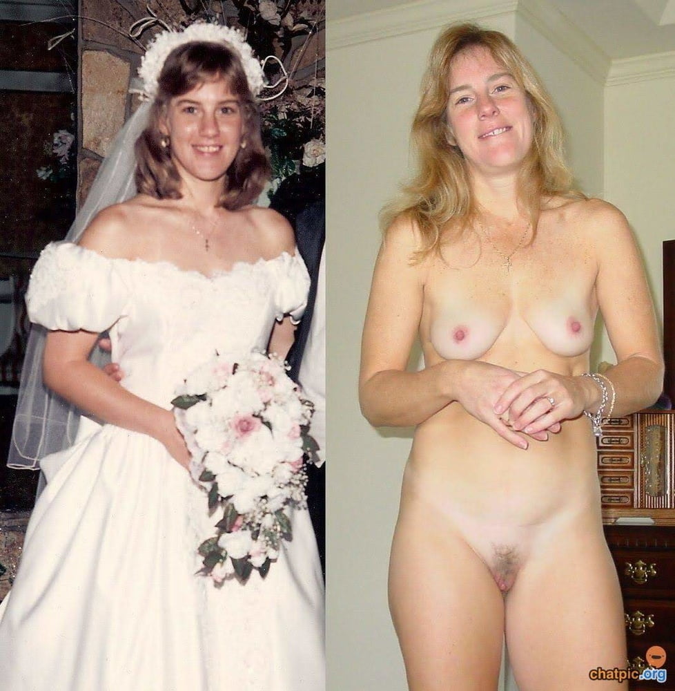 Sexy spose amatoriali esposte vestite svestite su off
 #81347255