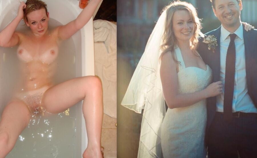 Hot amateur brides exposed dressed undressed on off #81347285