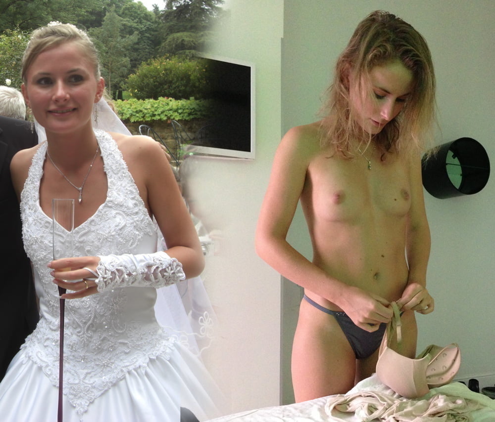 Hot amateur brides exposed dressed undressed on off #81347368