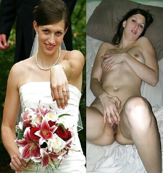 Hot amateur brides exposed dressed undressed on off #81347386