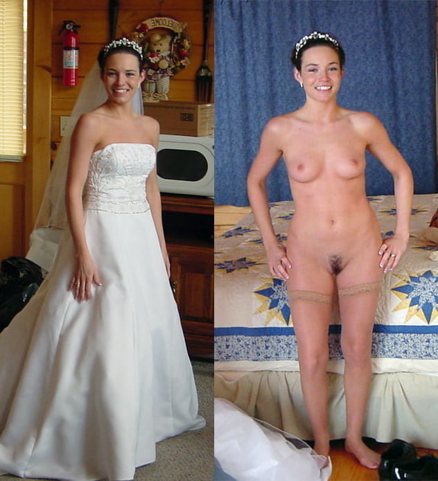 Hot amateur brides exposed dressed undressed on off #81347410