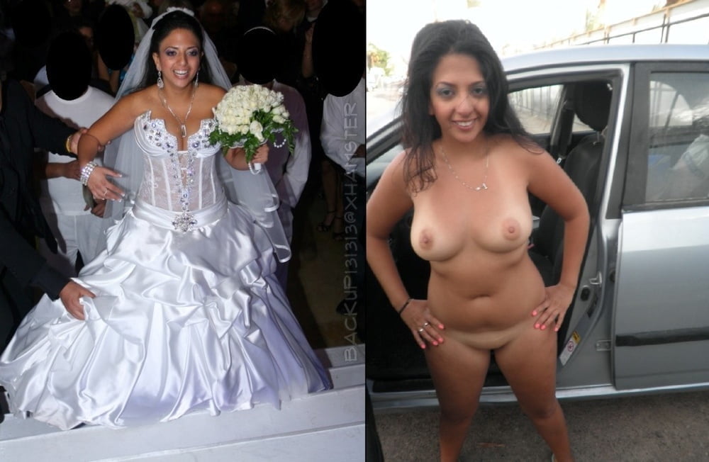 ホットな素人花嫁が露出して服を着て、脱いでいる。
 #81347429