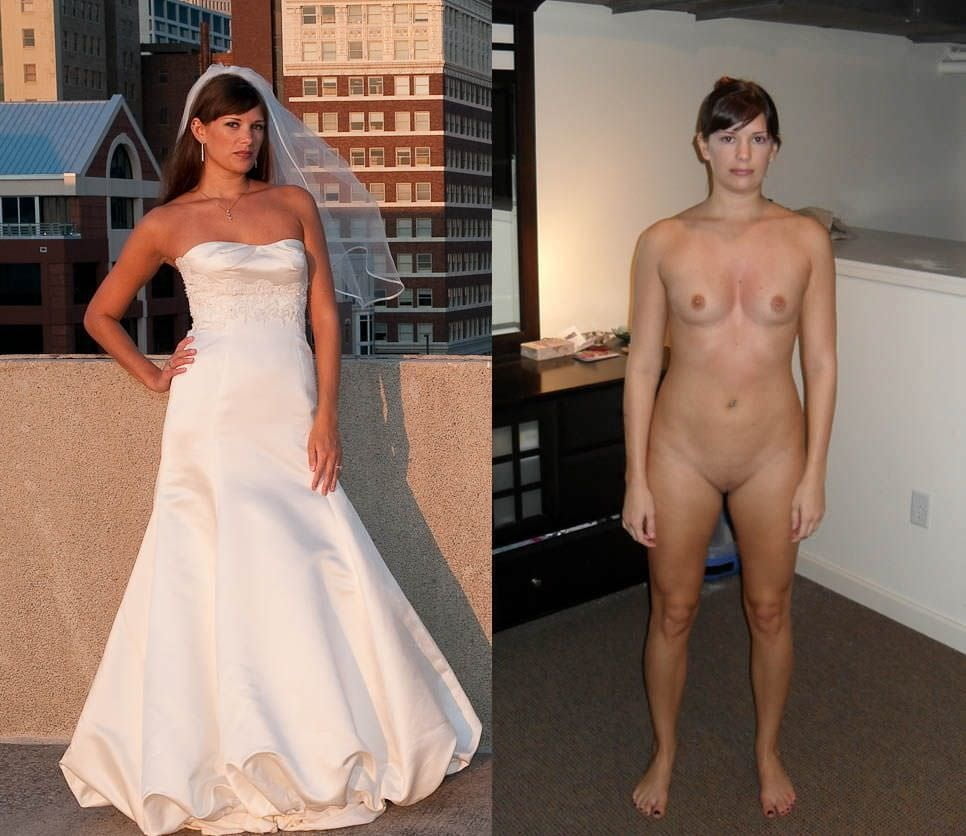 ホットな素人花嫁が露出して服を着て、脱いでいる。
 #81347444