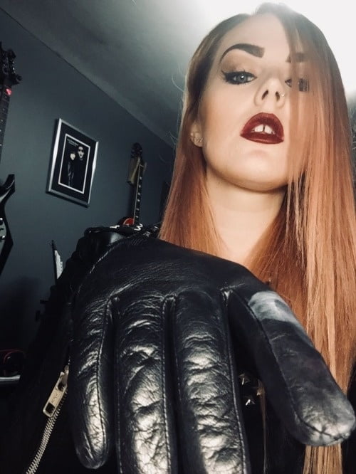 Black Leather Gloves 5 - by Redbull18 #97280606