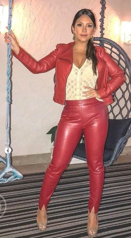 Red Leather Pants 3 - by Redbull18 #101965854