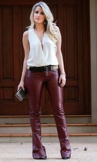 Red Leather Pants 3 - by Redbull18 #101965877