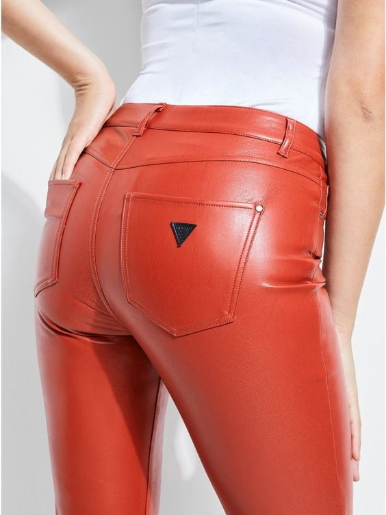 Red Leather Pants 3 - by Redbull18 #101965926