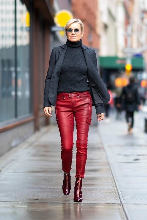 Red Leather Pants 3 - by Redbull18 #101965942